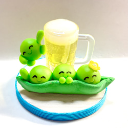 ☆レインボーカラークリームソーダ(受注生産) 樹脂粘土 置物 レジン
