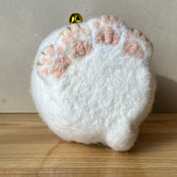 たまご型猫(白)(大)置物 9枚目の画像