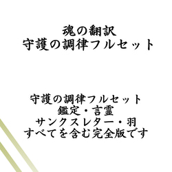魂の翻訳｜守護の調律フルセット（言霊カード＋羽） 1枚目の画像