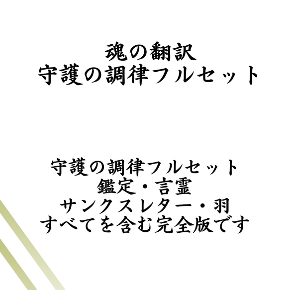魂の翻訳｜守護の調律フルセット（言霊カード＋羽） 1枚目の画像