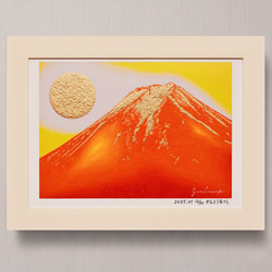 いまを歴史にする AIアート】桜富士山日本20枚限定A4額○がんどう