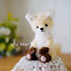 イエローキツネさん ぬいぐるみ ufu'bear 通販 20758975｜Creema