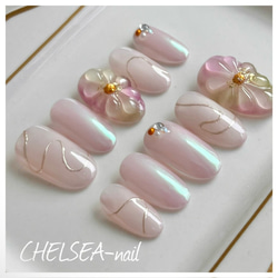カフェモカニュアンスネイル ネイルチップ（つけ爪） CHELSEA-nail