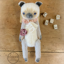 ブルーアイなねこ ハンドメイド ぬいぐるみ Atelier Canon ぬいぐるみ