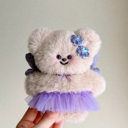 オーダーメイド フェルトぬいぐるみ 見本 猫チンチラシルバー(受注生産