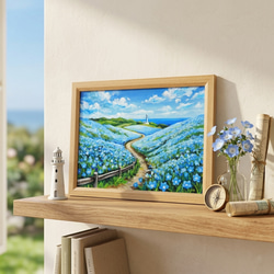 油絵 絵画 【丸子海岸の夏】 絵画 HR 通販 14349971｜Creema