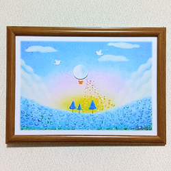 パステルアート 木漏れ日と希望の木 パステル画原画 絵画 T's Arts