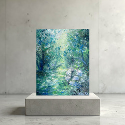 油絵 原画 オリジナル 「夏の雲と海」 送料無料 絵画 Masako's Gallery