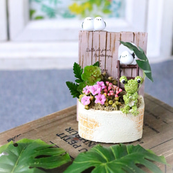 仏花 ☆カトレアお供え花 花器付きLサイズ プリザーブドフラワー 仏花