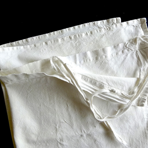 1900年代 フランス エプロン 古布 服飾 衣装 修復 フレンリネン
