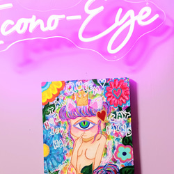 2024年製作✡】Pray to nature【S2号/240×240mm】 絵画 Icono-Eye