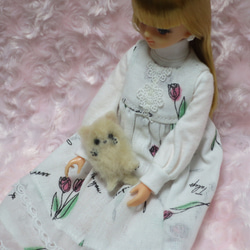 羊毛フェルト 犬 ポメラニアン 白 ホワイト 置物 羊毛フェルト Pomemal