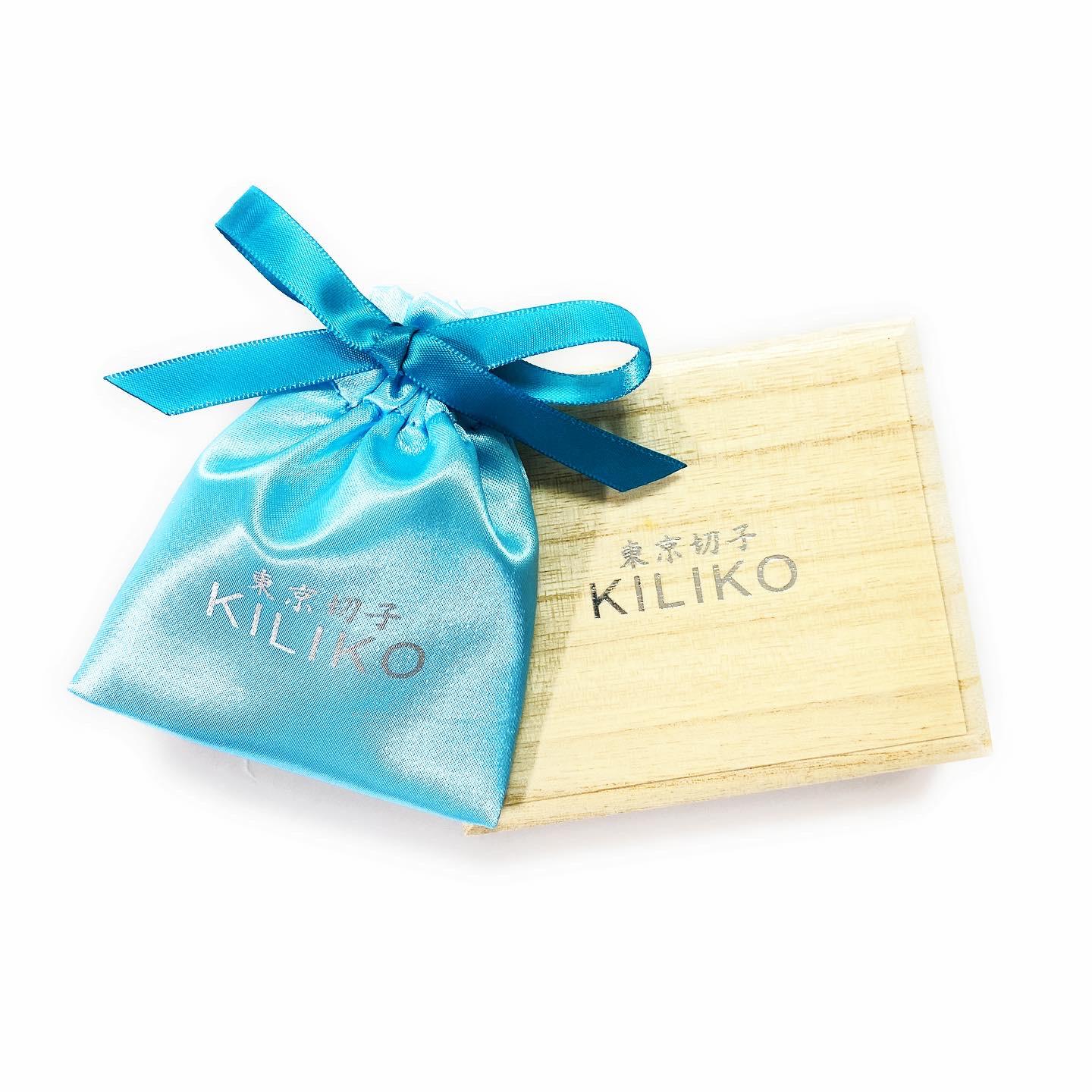 東京切子　タイタック 　菊 　金赤・ゴールド