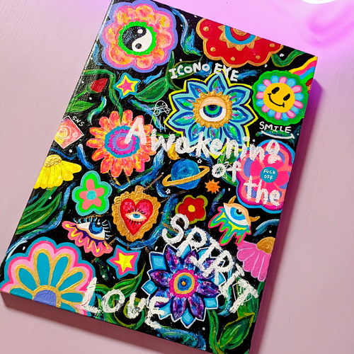 【愛と狂気のマーケット出展作品】Message Flowers（BL） 愛と狂気のマーケット出展作品】Message Flowers（BL） 絵画 Icono-Eye