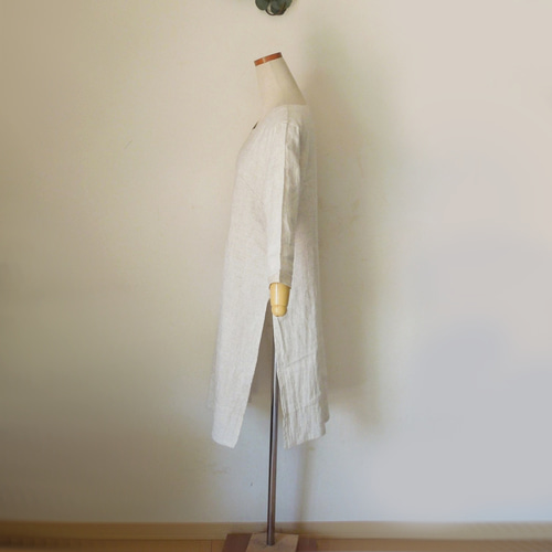 NEW】asana HEMP100% クルタ風 チュニック・きなり チュニック holy