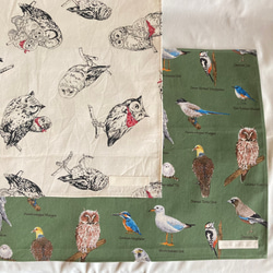 m様オーダー品】入園入学絵本袋手提げ歌留多袋コーデル袋☆さめサメ大