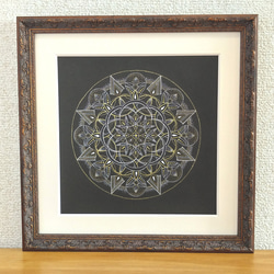 一点物 | 手書き原画アート 点描まんだらアート 【原画/一点物】 20cm×20cm-2 絵画 花巡工房 通販