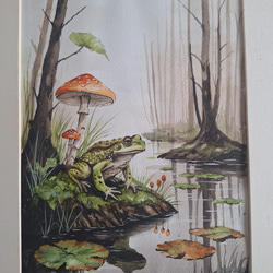 点描画アート カエル 絵画 makochin 通販 12622636｜Creema(クリーマ