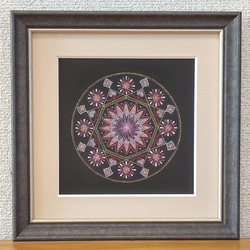 点描まんだらアート 【原画/一点物】 20cm×20cm-2 絵画 花巡工房 通販