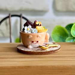 254☆ ハンドメイド ミニチュア ドリンク クリスマス グラス カップ ゼリー 253 ☆フルーツゼリーのカクテル☆ ミニチュア ドリンク その他置物
