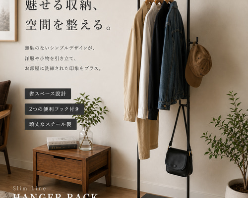 ハンガーラック スリム　スリムライン　店舗 什器 洋服掛け　シンプル　おしゃれ ハンガーラック スリム スリムライン 店舗 什器 アパレル 服 ショップ