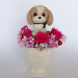 マルチーズの羊毛フェルト 犬 羊毛フェルト chai♡hima 通販 8505999