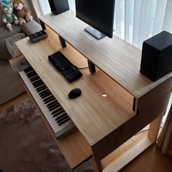 DTMデスク S140-70 DAW スライドテーブル(300) KOMPLETE KONTROL