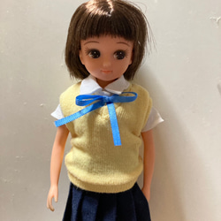 リカちゃん用きせかえ服 〜たっぷりギャザーのミニスカドレス