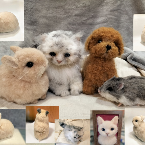 全身作品 Sサイズ】羊毛フェルトどうぶつ オーダーメイド（受注生産