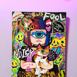 2024年製作✡】Pray to nature【S2号/240×240mm】 絵画 Icono-Eye