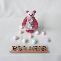 手のひらサイズのテディベア（オトナ色マルチ） ぬいぐるみ POLARIS