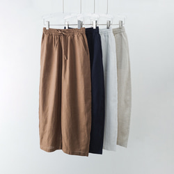 リネンのもんぺ イエロー ロングパンツ nuuMonpe 通販 14575124