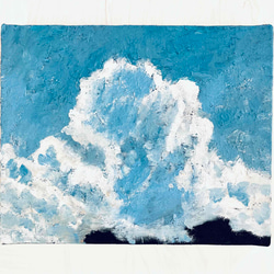 16×23㎝「朝の海6」サムホール・油彩画・原画 N 絵画 かいがのみせ