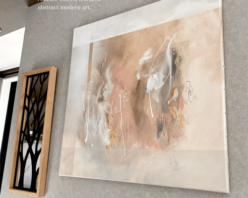 現代アート 65×65㎝ 抽象画 テクスチャーアート モダン インテリア