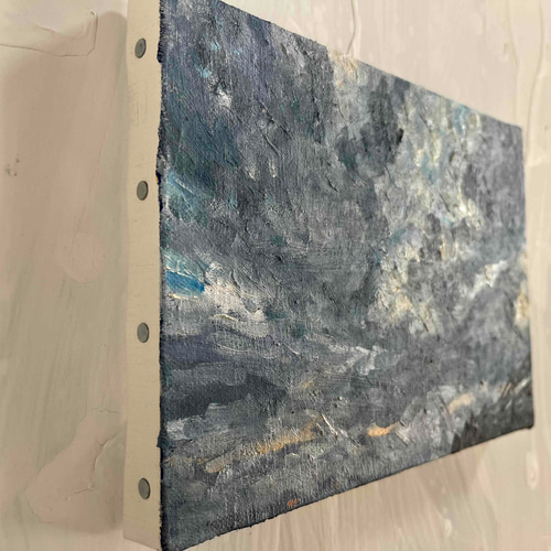 原画 油彩「近所の風景 20265」絵画・サムホールサイズ （16×23㎝）N