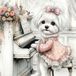 オリジナル 生地 パネル生地 ハンドメイド素材 犬柄 ヨーキー