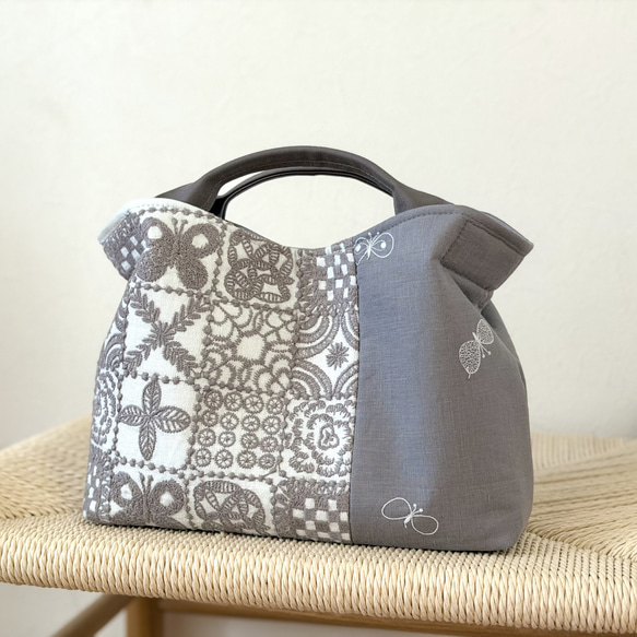 ⚮̈ミナペルホネン　choucho × forest tile ヌッピバッグ ⚮̈ミナペルホネン choucho × forest tile ヌッピバッグ トートバッグ