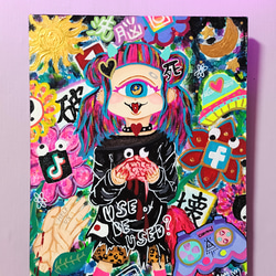 【愛と狂気のマーケット出展作】Icono-Eye-再生- 愛と狂気のマーケット出展作品】Icono-Eye-破壊01- 絵画 Icono-Eye