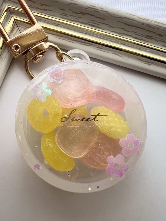 43 キャンディボックス オレンジ 黄色 キーホルダー ゆっちー 通販