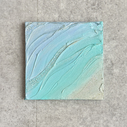 アクリル画テクスチャーアートno.32海波打際砂浜絵画抽象画キャンバス