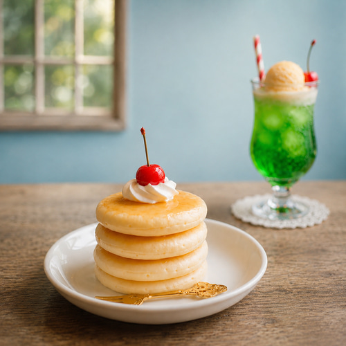 喫茶店のホットケーキ オブジェ フェイクスイーツ その他置物 momoxx