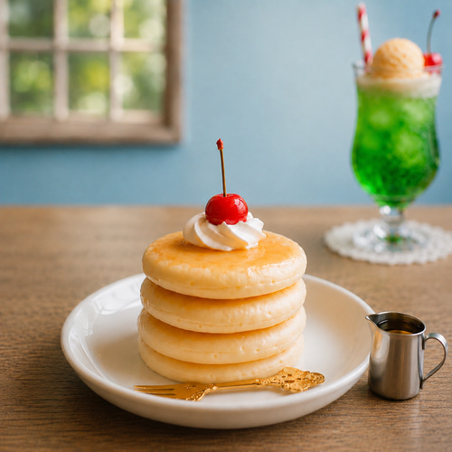喫茶店のホットケーキ オブジェ フェイクスイーツ その他置物 momoxx