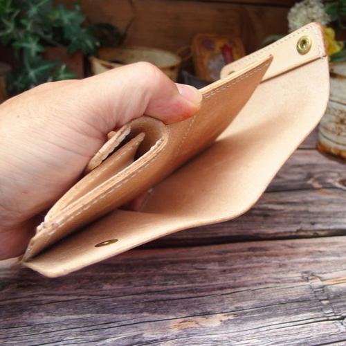 三つ折りミニ財布／Sサイズ○カラーオーダー○送料無料 三つ折り財布