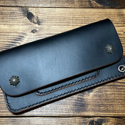 昭南多脂ベンズ グレージング加工 ハーフウォレット 二つ折り財布