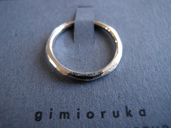 ライク(細) / リング【silver950】 2枚目の画像