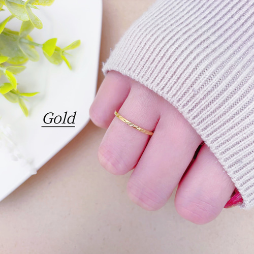 ＊春風を感じる＊1mm ペアリング 3color 指輪 ステンレス素材 natural*】ペアリング 春の風を感じて 1mm デザイン リング 金属