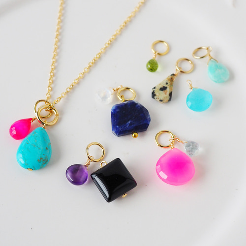 ハンドメイド・天然石アクセサリーオーダー受け付けページ.*・゜　.゜・*. 石が選べる 天然石アクセサリー｜ハンドメイド、手作り通販