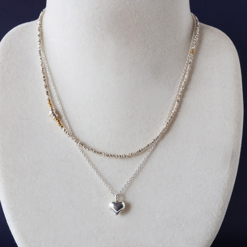 カレンシルバー ハートモチーフネックレス ネックレス・ペンダント