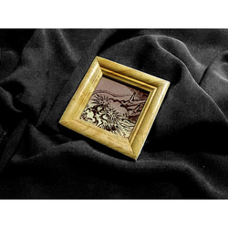 絵画　粘土　額 サージェント 朝の散歩 6号 立体複製名画 絵画 額付き インテリア