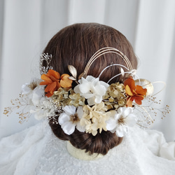 1450円 本物花 クラッシックな髪飾り プリザーブドフラワー 卒業 入学 1450円 本物花 クラッシックな髪飾り プリザーブドフラワー 卒業